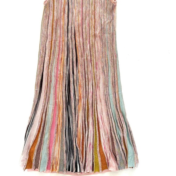 MISSONI Sleeveless Pink Stripe Silk Mini Dress - Size US4 - MSRP $1495 - BNWT - Picture 13 of 15